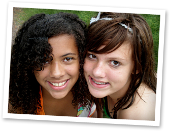 photo of two girls